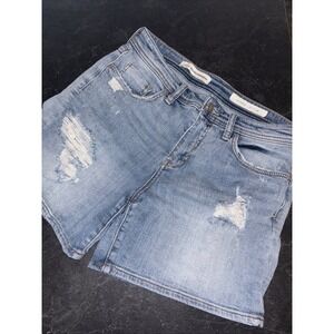 Anthropologie Pilcro Hyphen Women's Denim Shorts Size 28 Distressed